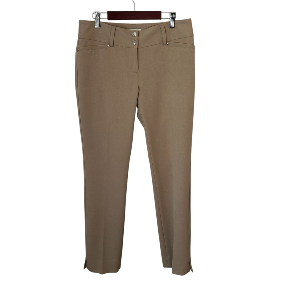 White House Black Market Khaki Slim Leg Split Hem Women’s Dress Pants Size 2S